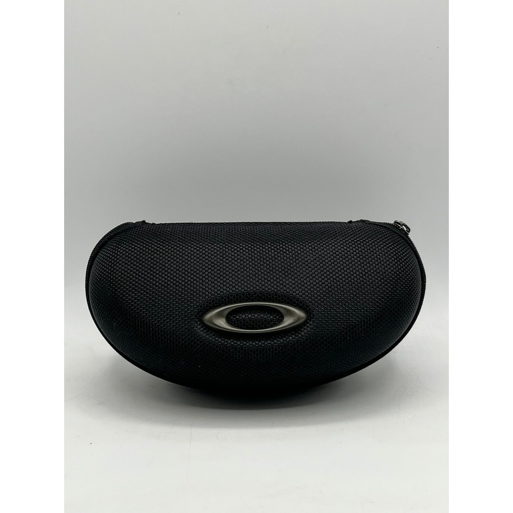 Oakley Black Ballistic Nylon Hard Shell Sunglasses Case Ellipse O Logo Zippered